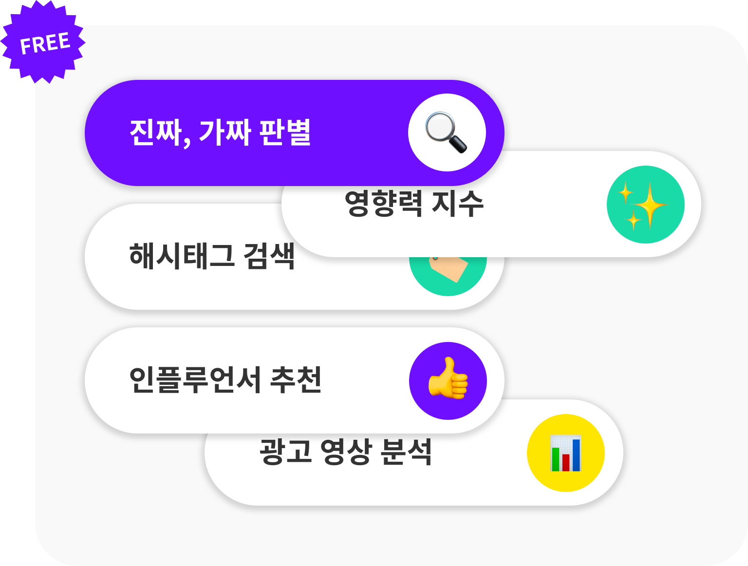 피처링 인플루언서 분석데이터 보기